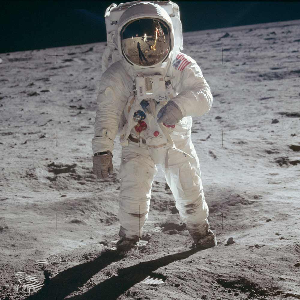 Apollo 11 Hasselblad image from film magazine 40/S, Bild: nasa.gov